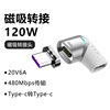 Mini PD120W Magnetic suction adapter Typec Fast charging MacBook notebook mobile phone Elbow Magnetic attraction adapter