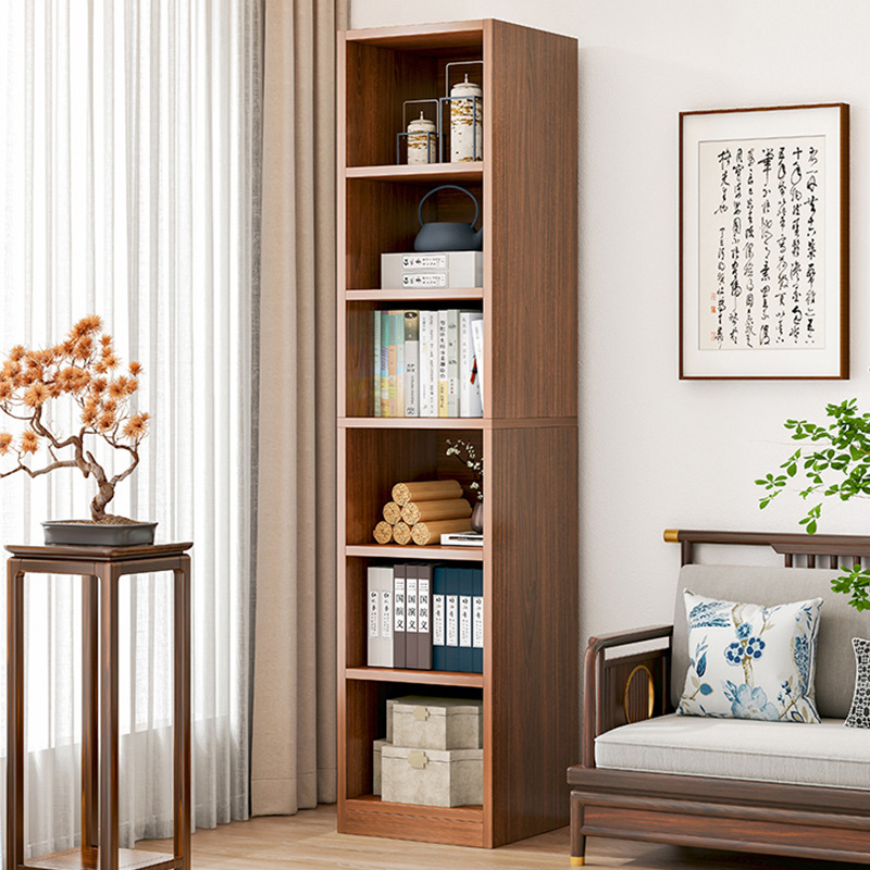 Estantería piso casa esquina sala de estar simple estante de almacenamiento de madera maciza color libro de almacenamiento rack montado en la pared pequeña estantería