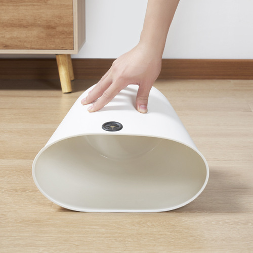 Simple trash can for home kitchen living room bathroom paper basket round lidless plastic thickened trash can wholesale