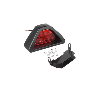 Suitable for General Car Rear Modification Led Triangle Light, Flashing Fit Rear Bumper Anti-Rear Collision F1 Racing Light (Tail light) - red-triangular-light