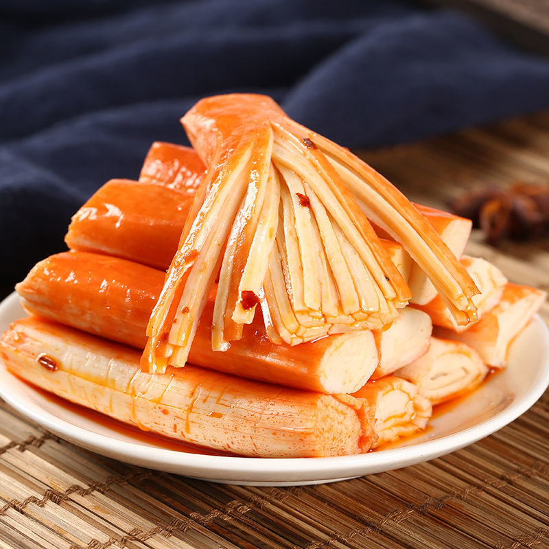 Crab stick Shredded precooked and ready to be eaten Shredded Crab stick spicy snacks snack leisure time food wholesale Seafood Cooked