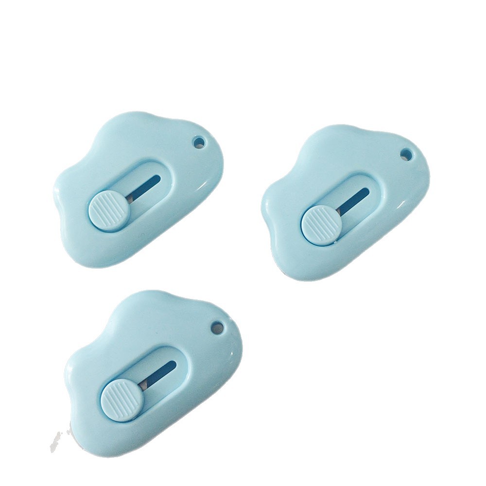 Nube de venta directa mini cuchillo portátil pequeño cuchillo de oficina para estudiantes desmantelar el cuchillo de papel pintado de aire fresco