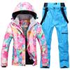 Ski ski suit, keep warm winter street top, windproof waterproof wear-resistant set, increased thickness