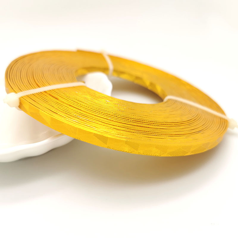 保色不容易氧化扁铝线花纹diy手工饰品配件材料定型扎花线造型线