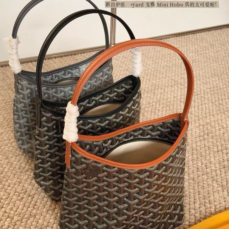 2026 Spring/Summer New Goya Dog Tooth Mini Hobo Underarm Bag Single Shoulder Shopping Bag Printed Mommy Tote Simple