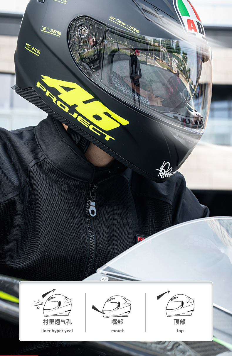 Ad Electric Motorcycle Helmet for Men and Women Winter Motorcycle 3C Certified Full-Face Helmet Dot Four-Season Safety Helmet Led Taillight