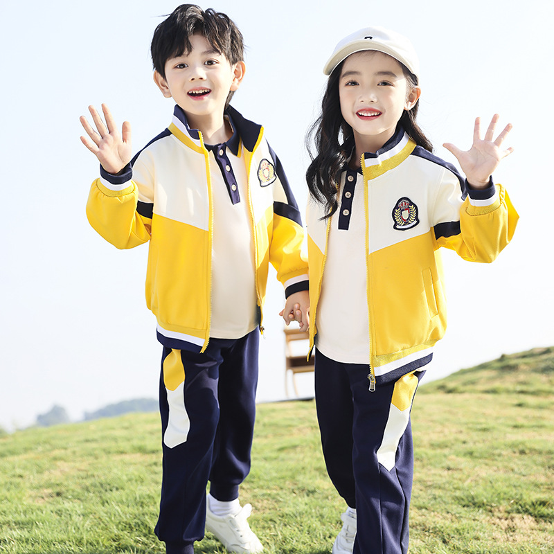 Children's school uniform set spring and summer 2024 new model primary school students first and second grade class uniform summer kindergarten uniform fashion