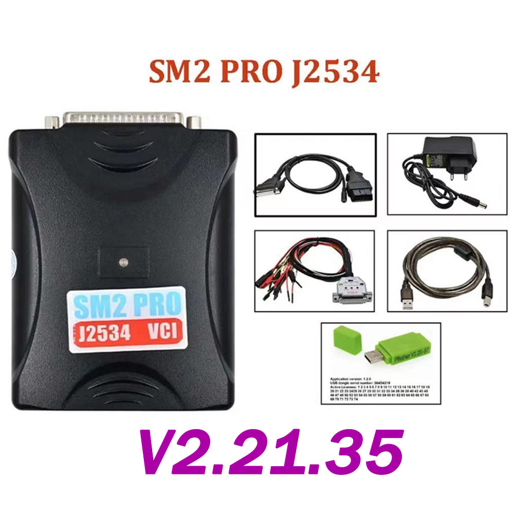 Latest version V2.21.35 SM2PRO J2534 ECU TOOL programming tool car diagnostic device
