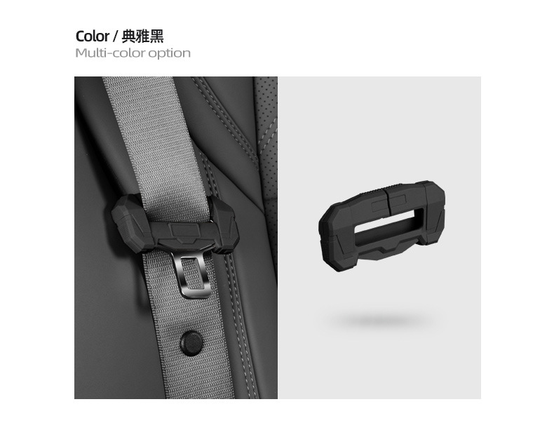 Patented car seat belt buckle protective cover anti-scratch safety belt buckle extension anti-collision silicone interior modification accessories