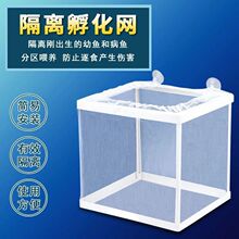 鱼缸隔离网水族箱隔离器隔离盒网鱼缸孵化器繁殖箱孵鱼槽孵化鱼网
