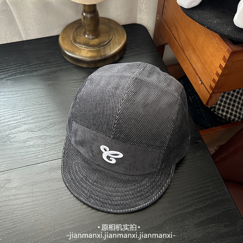 字母刺绣软檐棒球帽子男女秋冬新款韩版韩国日系复古休闲鸭舌帽潮|undefined