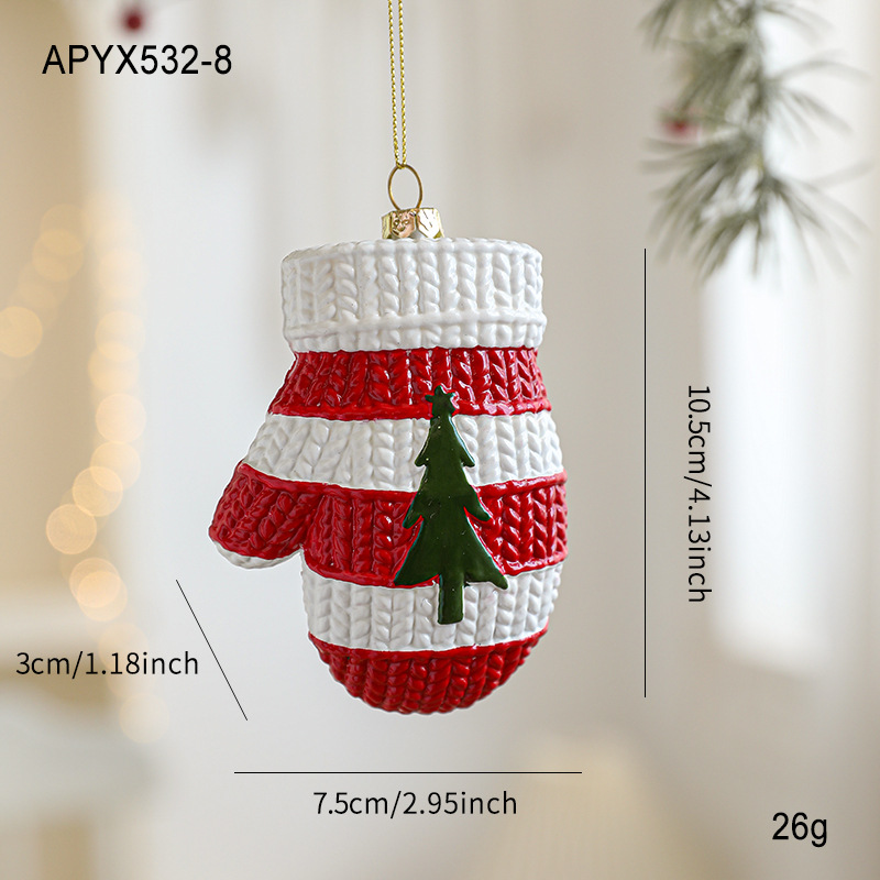 Nuevos colgantes de plástico Santa, colgantes de árbol de Navidad, adornos, artículos de decoración, artículos de diseño de atmósfera en stock