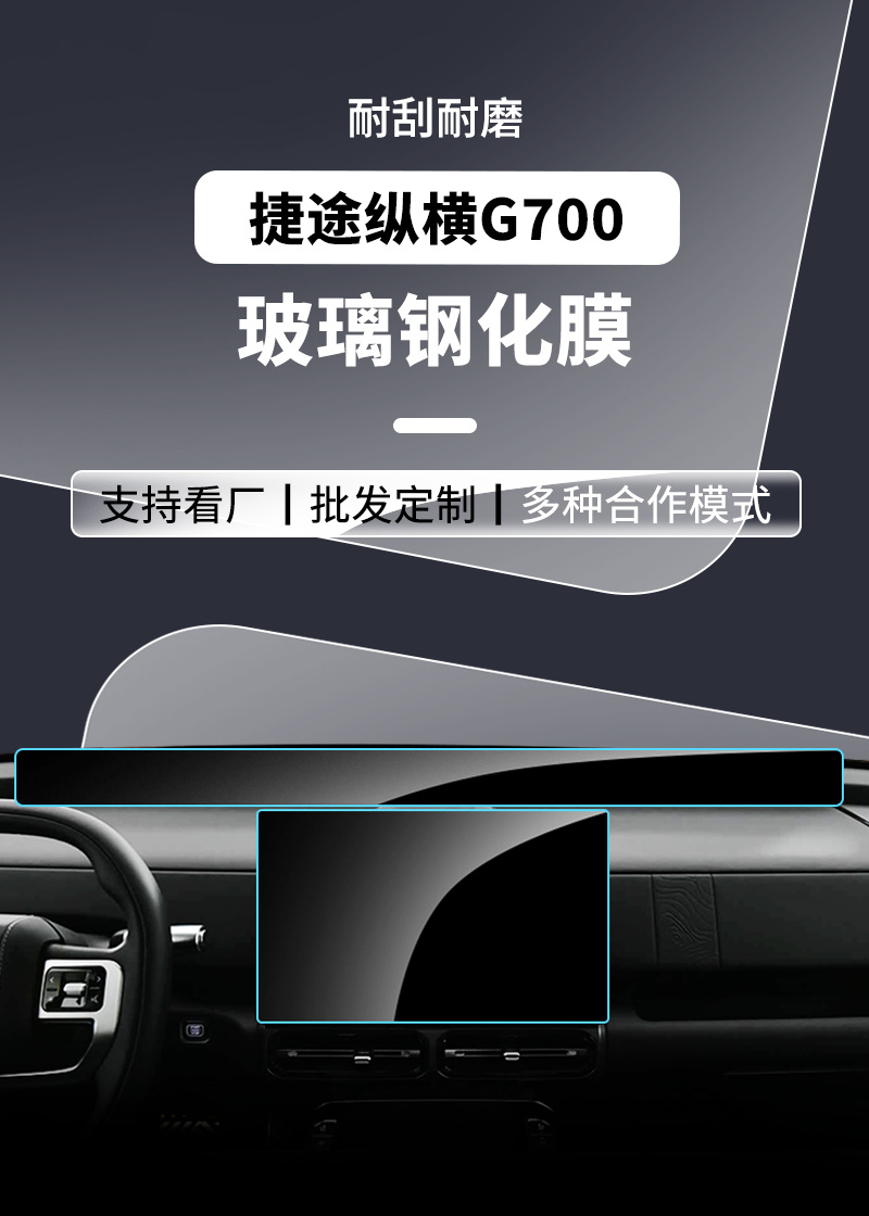 Stable Tempered Film for Jietu Zongheng G700 Navigation Screen, Tempered Film for Central Control Screen, Dashboard Film, Interior Film