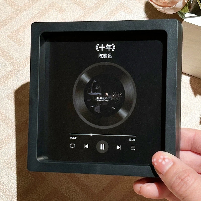 歌う音楽冷蔵庫マグネットフォトフレームビニールレコード、カップル、友人、親友向け|undefined