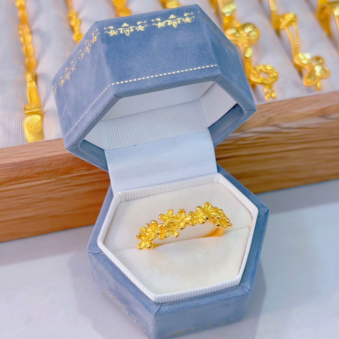 Golden osmanthus drunken fragrance ring