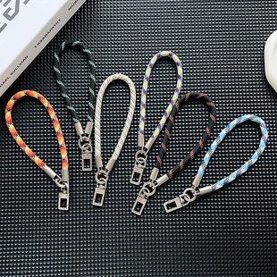 Dopamine Mobile Phone Lanyard Colorful Camera Keychain Anti-Lost Wrist Strap Rope Water Cup Bag Wrist Strap Short Lanyard