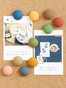 Cartoon Pin Pin Ins Cute Macaroon Matte Morandi Felt Cork Photo Wall Decorative I-Spikes