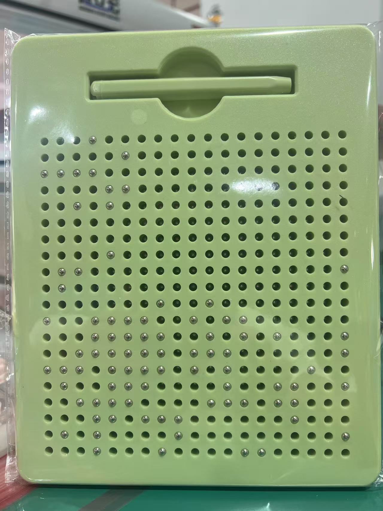 Pizarra magnética alfanumérica, pizarra de dibujo magnética con bolas de acero, juguetes educativos creativos, venta directa del fabricante, exportada a Europa y Estados Unidos