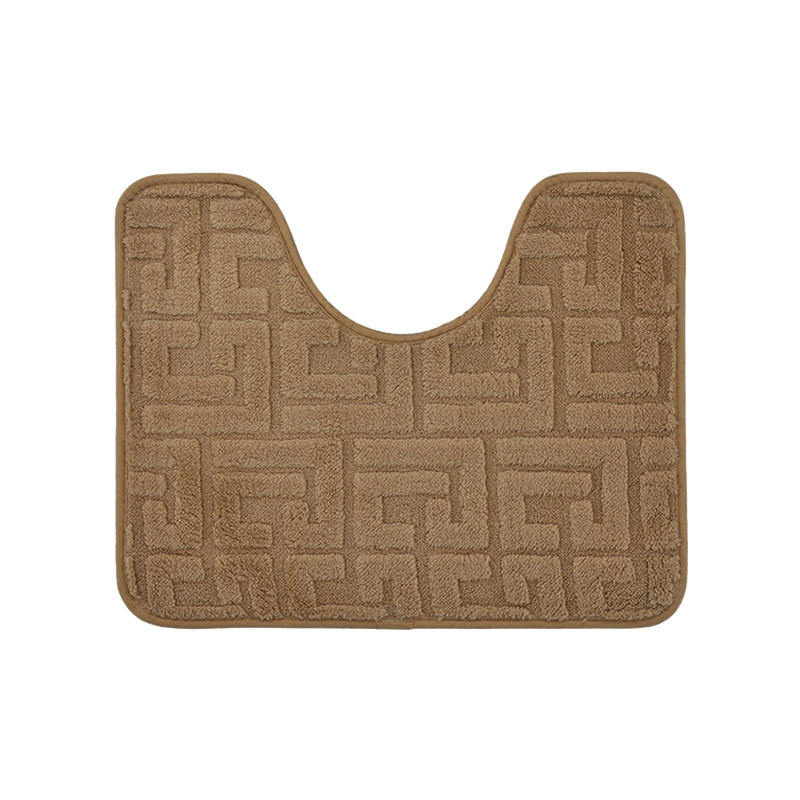 Nuevo Jacquard baño de peluche absorción de agua esterilla de suelo de color sólido antideslizante esterilla de baño baño puerta de ducha esterilla transfronteriza