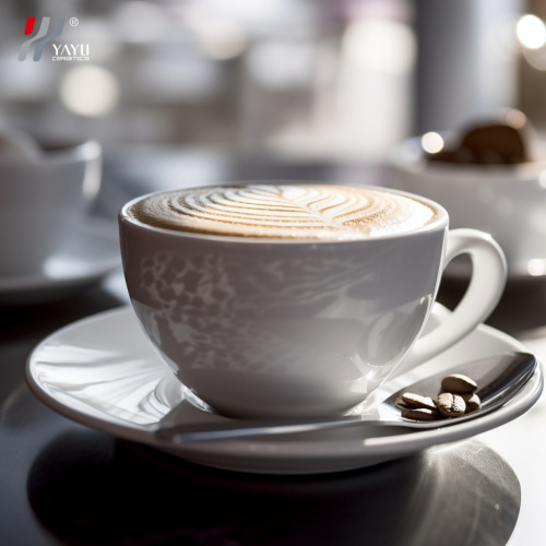 New Australia Ceramic Coffee Cups, Ceramic Cup Set, Mug, Dinnerware for Hotels, Offices, and Home Use – Pure White