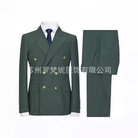 2026年亚马逊外贸商务休闲西服男两件套套装新郎婚礼宴会礼服西装
