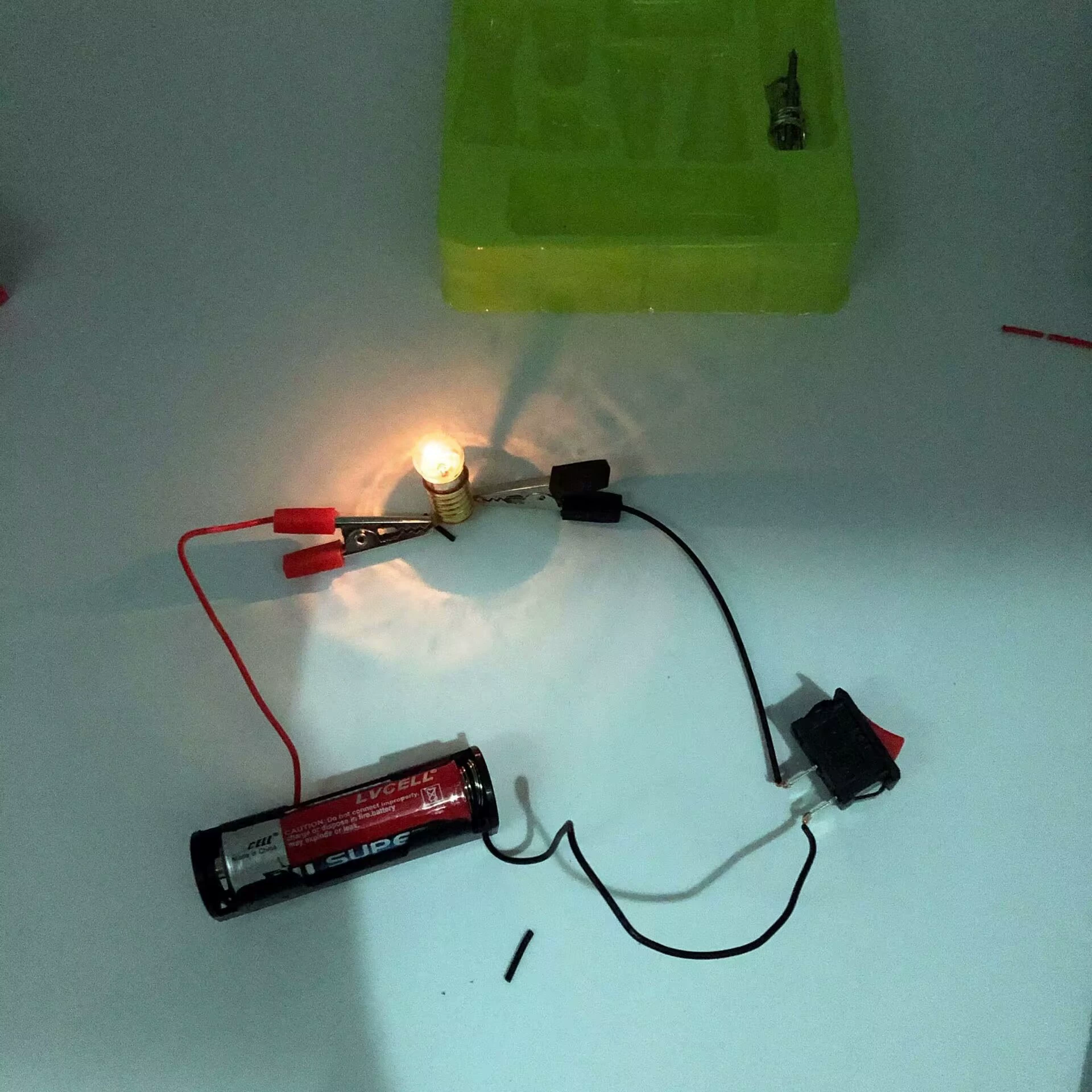 Set, creative children's teaching aids handmade for students, science, circuit, physical protection, training