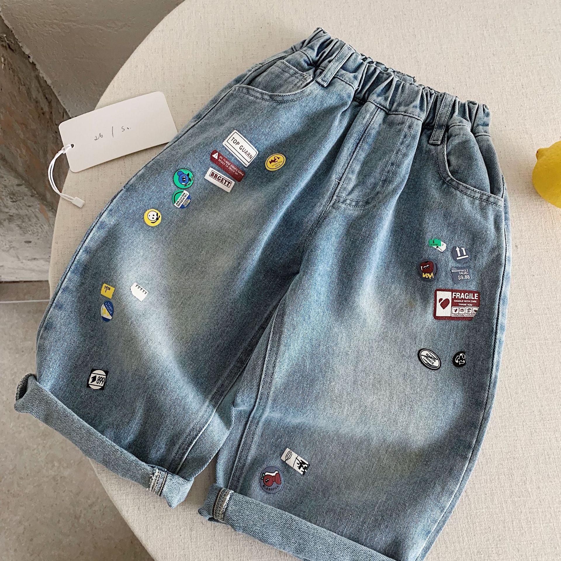 Children's Pants 2026 Autumn Style Kids' Jeans Loose Stylish Casual Wide-Leg Straight Pants New Designer Style