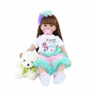 60cm Rapunzel Toddler reborn baby baby Toy reborn baby Cross Border Hair