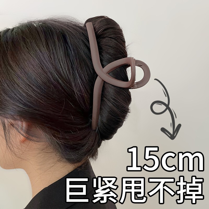 轻奢高级感气质抓夹女2025新款发夹后脑勺盘发发量多鲨鱼夹子头饰|undefined