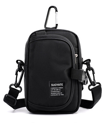 Fábrica al por mayor de moda coreana al aire libre bolso de la cintura de los hombres multi-funcional hombro bolsa de mensajero multi-back Casual monedero de la moneda