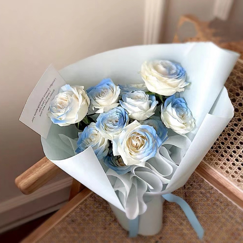 La pintura de aerosol de flores agente de pulverización de color mágico de hielo azul rosa aerosol a base de agua spray floral agente colorante 400ml en stock