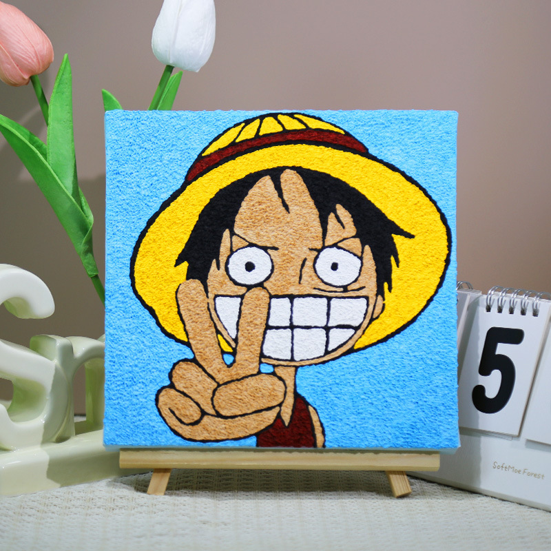 パルプ画diy材料バッグ手作り創意装飾画小学生充填画屋台半製品セット|undefined