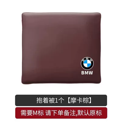 Series 530/7 Series X1X3X5 Car — Headrest - mocha-brown-bmw-embroidery-model-1-headrest