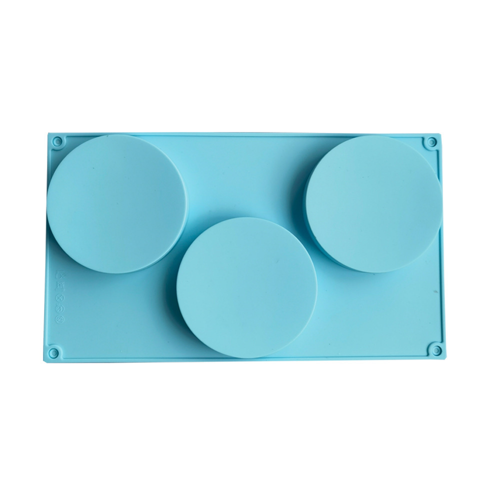 3 discos 114 molde de silicona pastel helado pudín molde de postre jabón utensilios