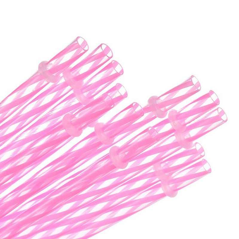 Inventario de tubería dura repetible con anillo de paja transfronteriza venta caliente 12 roscas de color de paja dura resistente al desprendimiento de plástico PP