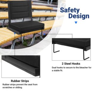 Cross-border Hot Sale Outdoor Folding Chair Stadium Stands Chair Portable Beach Chair Camping Backrest Cushion Foldable