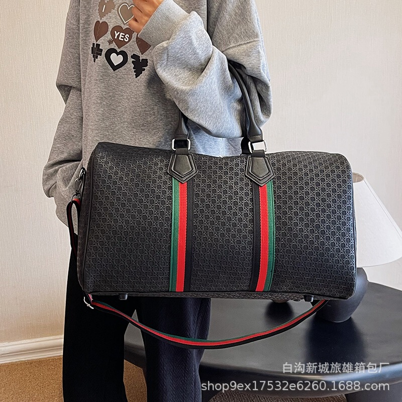 Cross-Border Wholesale Hand-Carrying Classic Large-Capacity Women's Travel Bag Fitness Bag Business Trip Luggage Bag Waterproof Storage Bag