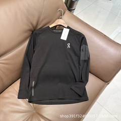 跨境代发25On昂跑新秋季男女款通勤舒适透气基础运动长袖圆领卫衣