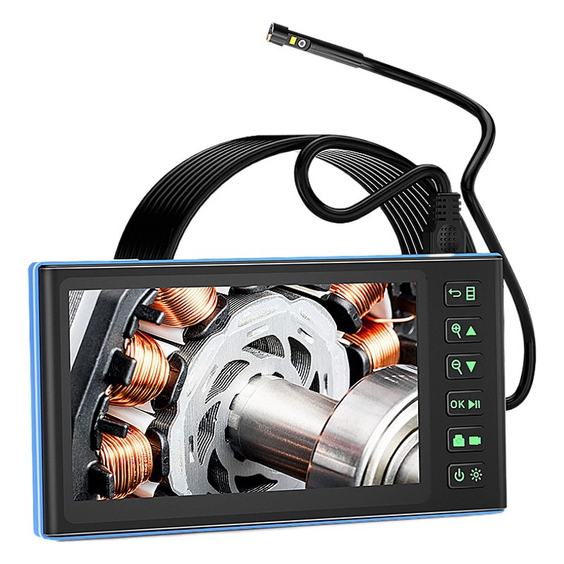 Трансграничный эндоскоп T23 7-дюймовый экран с переключением с одной и двойной линзой, переключающий водонепроницаемый зонд отоскоп, промышленный эндоскоп, визуальная Ушная ложка