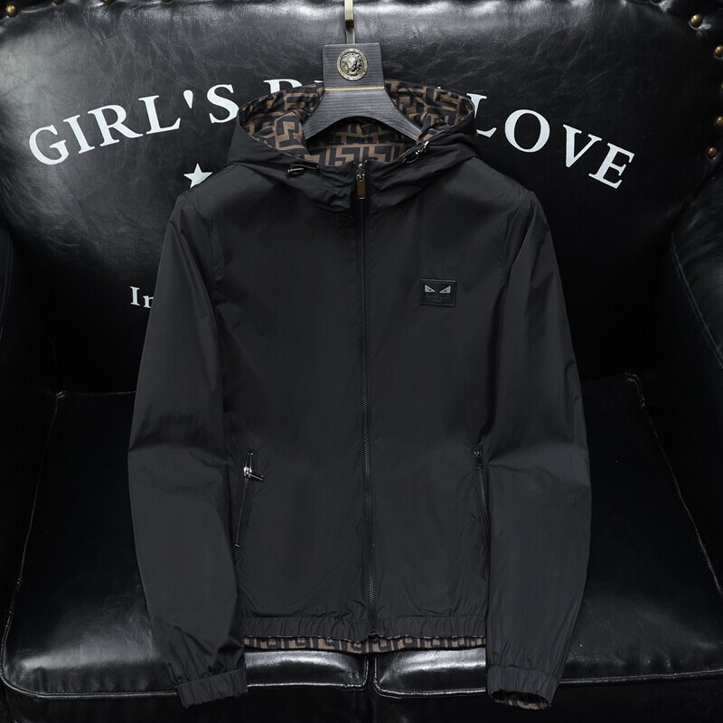 2026 Spring and Autumn New Men's Hooded Reversible Jacket Fashion Casual Youth Jacket for Men 2026 Spring and Autumn New Men's Hooded Reversible Jacket Fashion Casual Youth Jacket for Men