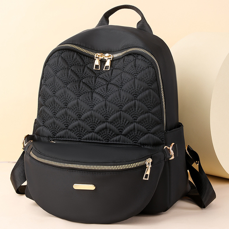 Comercio exterior al por mayor 2024 nueva versión coreana de la mochila de las señoras moda todo fósforo de gran capacidad mochila de viaje