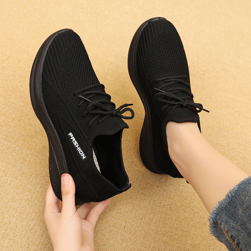 Женская обувь Мама обувь мягкая подошва не устала от работы ноги черные рабочие туфли старая пекинская ткань обувь женская нескользящая ходка обувь одиночная обувь