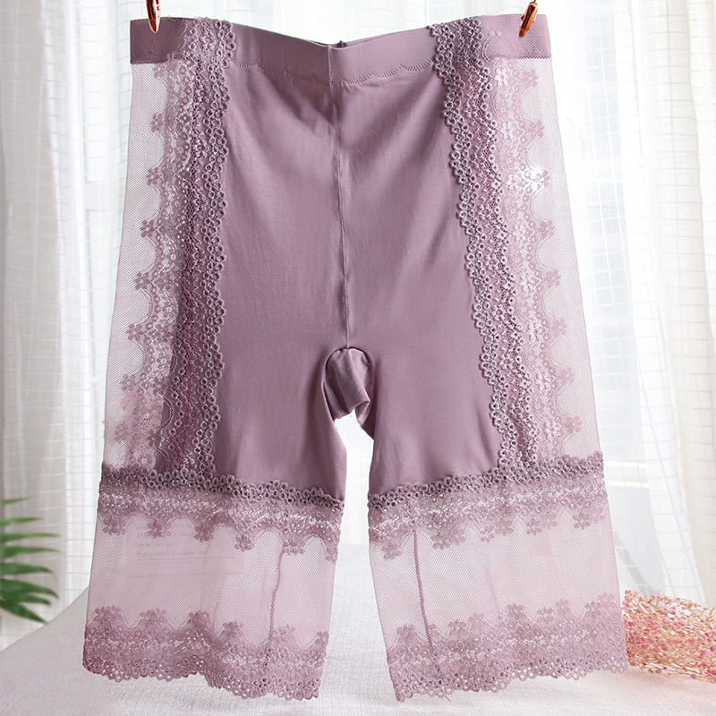 Más tamaño modal seguridad pantalones anti-exposición no rizado cintura alta vientre contracción grasa mm200 kg transpirable recortada Pantalones de seguridad