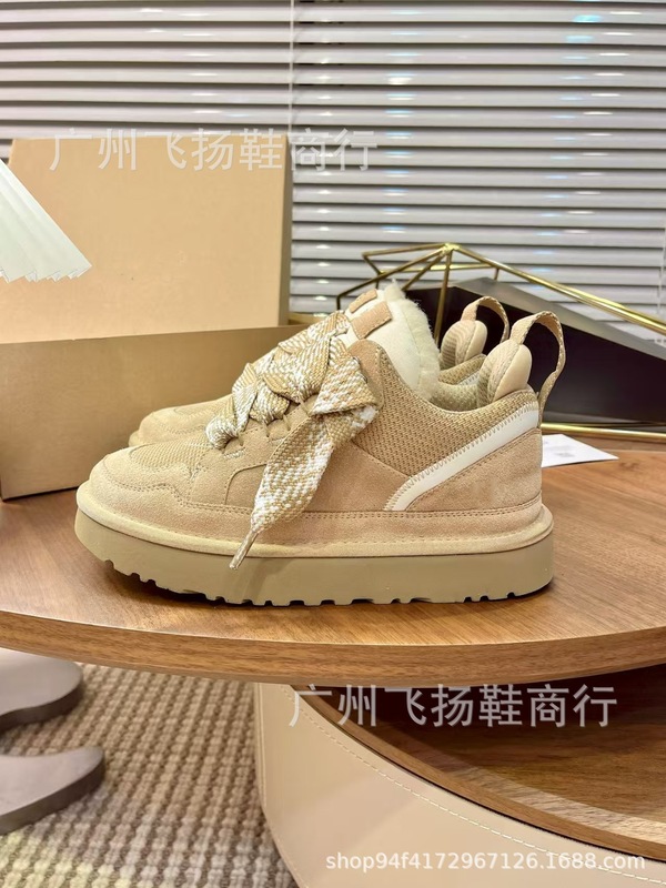 2025新款U家梅尔系列雪地靴女厚底皮毛一体秋冬保暖加绒休闲板鞋|undefined