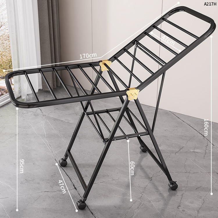 Percha de secado plegable para piso doméstico dormitorio balcón percha de secado para bebés interiores colgante de secado frío colcha de secado artefacto mágico image 18