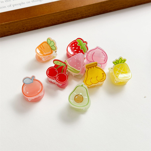 Cute Baby Fruit Hair Clip  Summer New Children's Bangs Clip Little Girl Hair Accessory