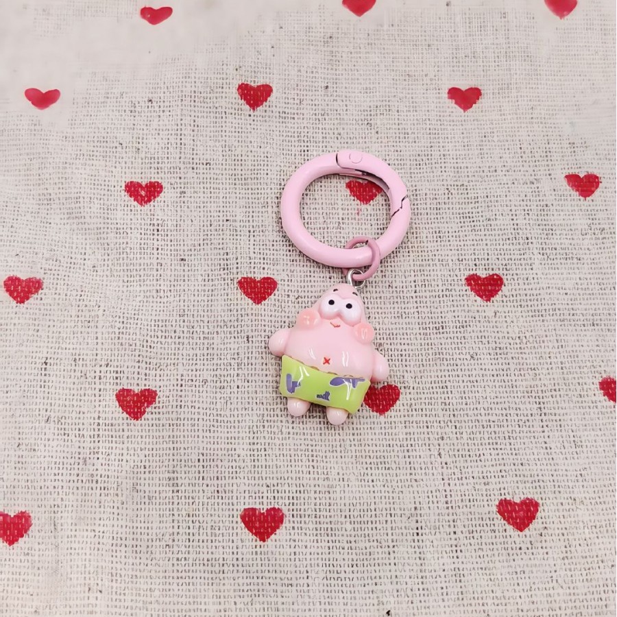 Pequeña campana de tarjetas de dibujos animados lindos bolsos de pareja de estudiantes D01 pareja famosa en línea SpongeBob