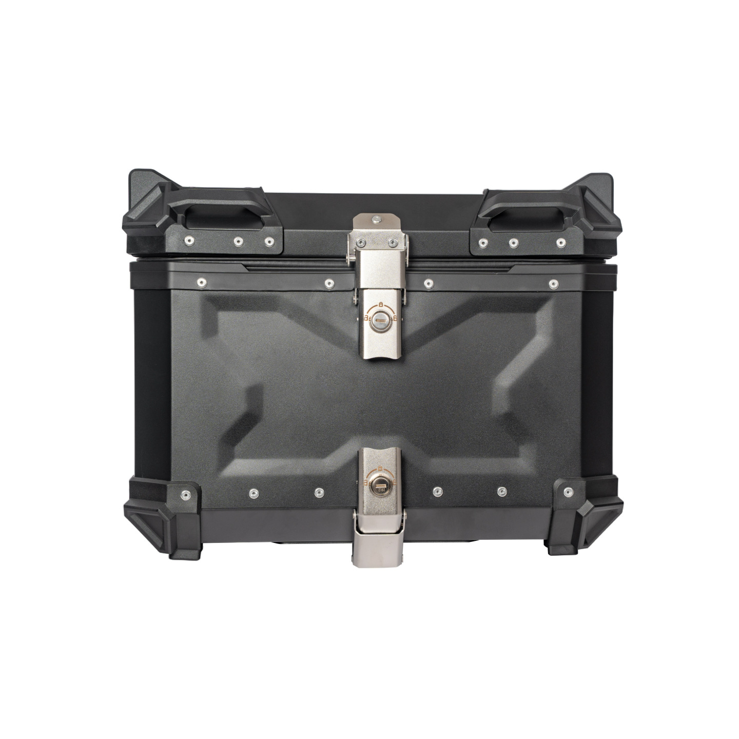 55L aluminum alloy tail box with interlayer, NFC password unlock, hidden compartment, anti-theft, waterproof, quick-release tail box