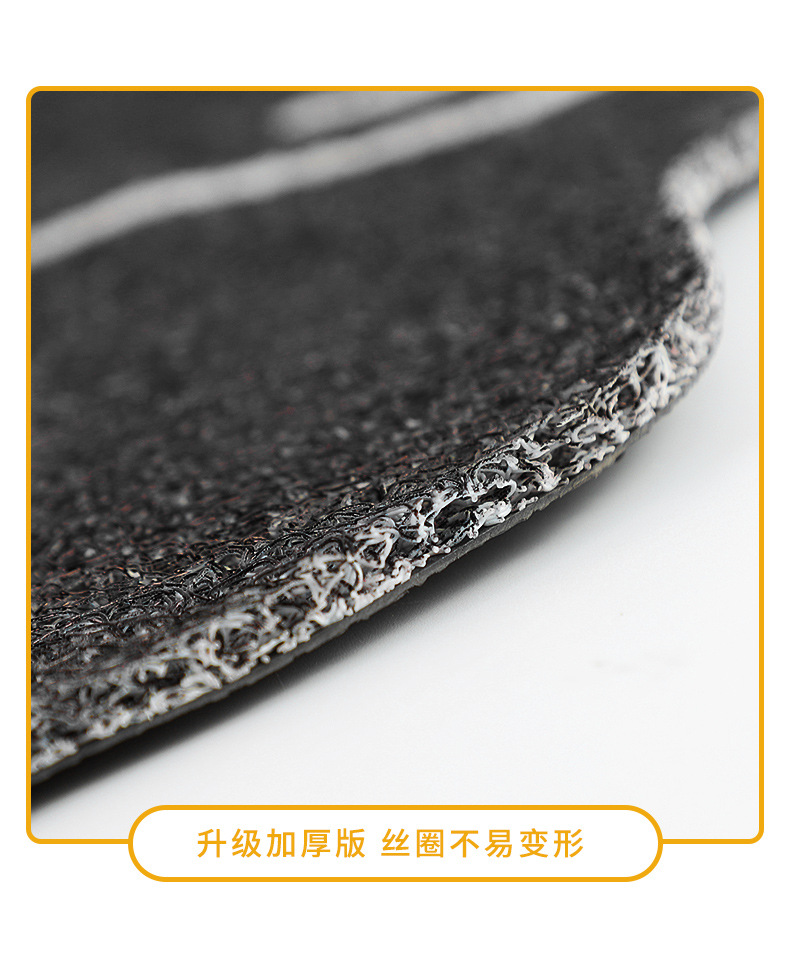Car mat universal non-slip easy-to-care mat cartoon dirt-resistant wear-resistant can be cut silk ring mat a generation of hair