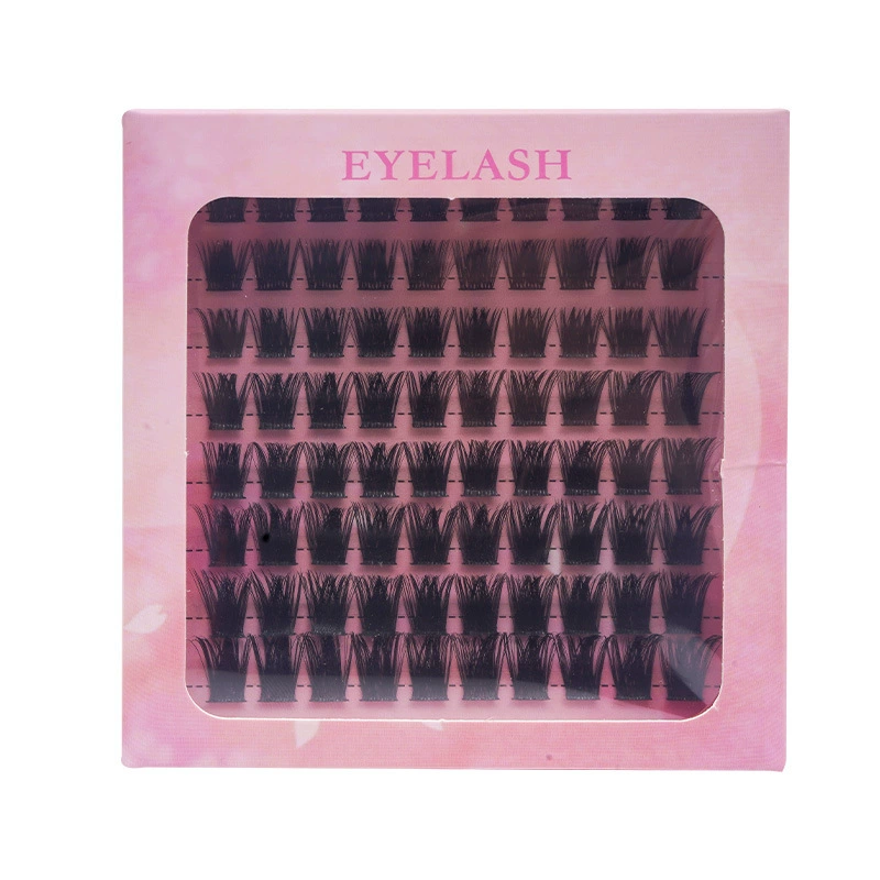 False Eyelash Clusters, Dense European Style, Separate Tufts, D-3–D-7 Options